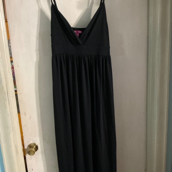 Black maxi dress with spaghetti straps size XL. W35 - Picture 1 of 6